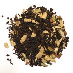 Masala Chai black tea with bay leaves, cinnamon, ginge, cardamon, fennel, anise, cloves, black pepper